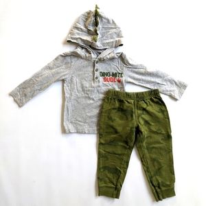 Carter's 2T Dino-mite Dude Matching Set